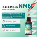 NMN Supplement Liquid Drops,4-in-1 NMN Beta 1000mg w. Quercetin TMG Resveratrol for Anti Aging Energy & Immune Support, NMNH Alternative Liposomal High Absorption for Women Men