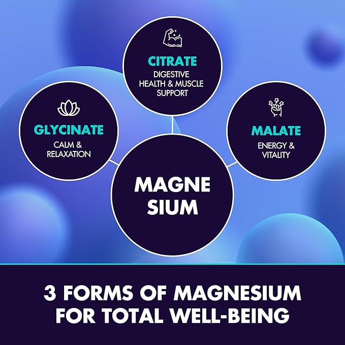 Secret Element Magnesium Glycinate 2150MG Gummies for Women and Men, High Absorption Magnesium Glycinate, Citrate, Malate Gummies for Adults & Kids, Sleep Support, Sugar Free, Vegan, 60 Chews, Orange