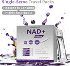 NAD+ Supplement Packets | 1000mg Liquid | Advanced Nicotinamide Riboside, Trans-Resveratrol, PQQ & Quercetin Complex for Cellular Energy & Healthy Aging Support - 2 Flavors (30 Count)