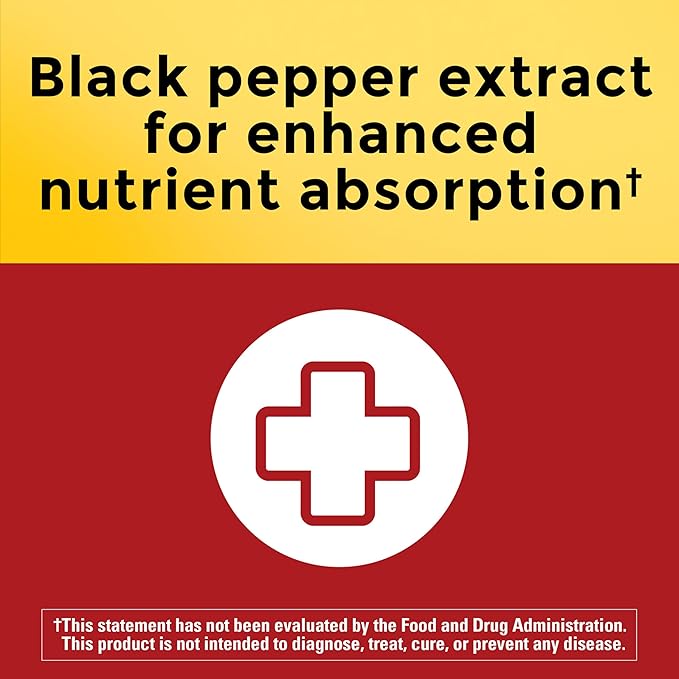 Nature Made CoQ10 200mg per Serving with Black Pepper Extract for Enhanced Nutrient Absorption, CoQ10 Supplement for Heart Health Support, 60 Softgels, 30 Day Supply
