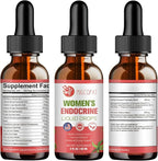 Women Endocrine Liquid Drops, Supports Hormone Balance, Cortisol Levels, Gut Health, Mood, Sleep | Liquid Multivitamins with Inositols, Rhodiola, DIM