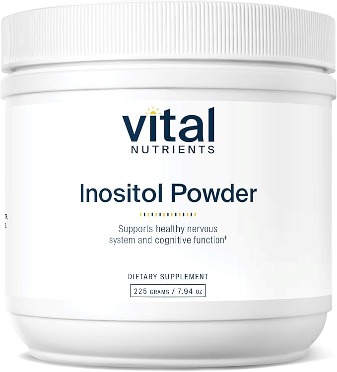 Vital Nutrients Inositol Powder - Myo Inositol Supplement for Women and Men - Supports Energy, Nervous System, Metabolism & Ovarian Function* - Vegan, Gluten, Dairy, Soy Free - 56 Servings