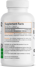 Bronson Vitamin K2 as MK-7 Menaquinone 100 mcg Non-GMO, 60 Capsules