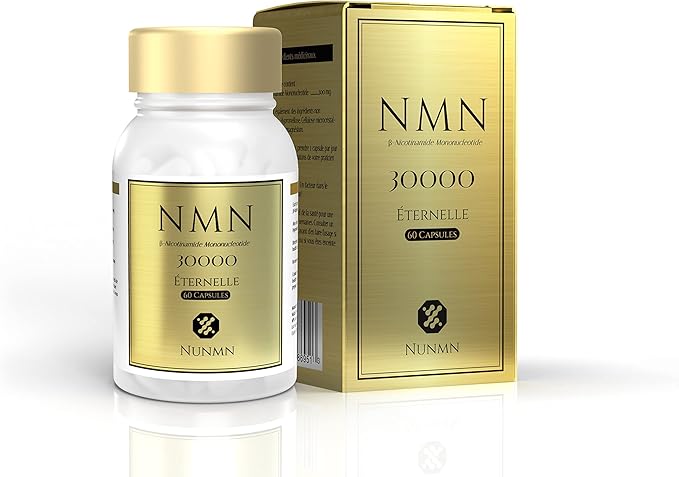 NUNMN NMN 30000 Éternelle β-Nicotinamide Mononucleotide Supplement, 60 Capsules