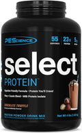 PEScience Select Protein Powder, Whey and Casein Blend, Lean Protein Powder for Men and Women, Low Calorie, Low Carb, Keto Friendly, Gluten Free, Chocolate Truffle - 55 Servings