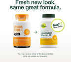 Fresh Nutrition Liposomal Vitamin C - 2000mg DNA Verified & Potent VIT C (from ascorbic acid)– Swallow or Pour Powder into a Drink, All Natural Vegan Friendly, Non-GMO, Gluten-Free, Dairy-Free
