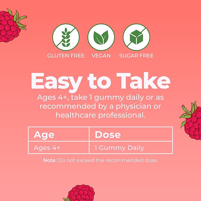 MARYRUTH'S Vitamin D3 + B12 Gummies for Ages 4+ | Sugar Free | Bone Health | Immune Support | Energy Metabolism | Cognitive Function | Vegan | Non-GMO | Gluten Free | 60 Servings | 2 Month Supply