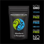Prescribed For Life Riboflavin 5 Phosphate Powder, Vegan Vitamin B2 Supplement Powder, Gluten Free, Non GMO, Soy Free, Kosher, Natural Vitamins for Hair, Skin and Nails (5kg / 11lb)