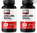 Force Factor Alpha Lipoic Acid 600mg Capsules, Antioxidants Supplement, ALA Supplement for Cardiovascular Support and Cellular Health, Vegan, No Gelatin, 60 Vegetable Capsules (Pack of 2)