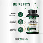 Built by Nature Multivitamin for Men – Mens Multivitamins & Vitamins for Men – Daily Immune, Energy & Heart Health Support – Once Daily Mens Multivitamin Supplement – 90 Tablets