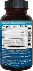 Viva Naturals Omega-3 Fish Oil, Triple Strength, 2500 mg, 60 Softgels – Re-Esterified Omega 3 Fatty Acids Including EPA, DHA, DPA - Pascatarian-Friendly
