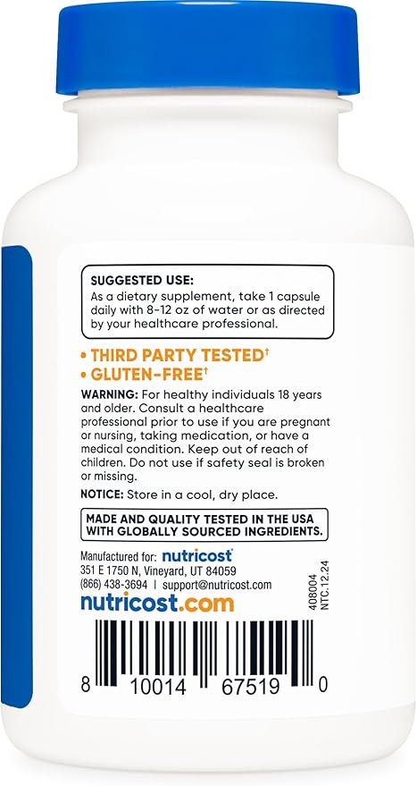 Nutricost CoQ10 100mg, 120 Vegetarian Capsules, 120 Servings - High Absorption, Vegetarian, Non-GMO, Coenzyme Q10 (Pack of 2)