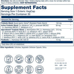 SOLARAY Mycrobiome Complete Probiotic Active - Pre and Probiotics for Women and Men Plus Postbiotic - 50 Billion CFU, 23 Strains - Vegan, Clinically Studied Ingredients - 30 Servings, 30 VegCaps
