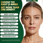 NMNH Supplement 2000mg, Liposomal Nicotinamide Mononucleotide Alternative for NAD+ and Healthy Aging - with Resveratrol, Urolithin A, TMG, CoQ10 - 120 Capsules (β-Dihydronicotinamide Mononucleotide)