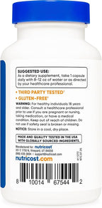 Nutricost Vitamin B2 (Riboflavin) 400mg, 120 Capsules (2 Bottles)