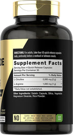 Carlyle Nitric Oxide Supplement 3000mg | 120 Capsules | with L-Arginine & L-Citrulline | for Men & Women | Pre & Post Workout | Non-GMO, Gluten Free