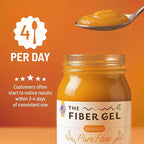 The Fiber Gel High Dietary Fiber Prebiotic Gel Formula — 100% Natural & Clean Label — Plant-Based Psyllium Husk & Inulin Complex — Keto Friendly, Vegan, No Added Sugar — Mango, 32 oz