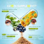 Eye + Brain Supplements for Memory and Focus, Lutein 40mg, Zeaxanthin, Astaxanthin, Bilberry, Lion’s Mane, Bacopa Monnieri, Ginkgo Biloba, 14 in 1 Eye Vitamins for Adults & Seniors 120 Capsules