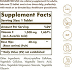 Solgar Vitamin C 1500 mg with Rose HIPS, 180 Tablets - Antioxidant & Immune Support - Overall Health - Supports Healthy Skin & Joints - Non GMO, Vegan, Gluten Free, Dairy Free, Kosher - 180 Servings