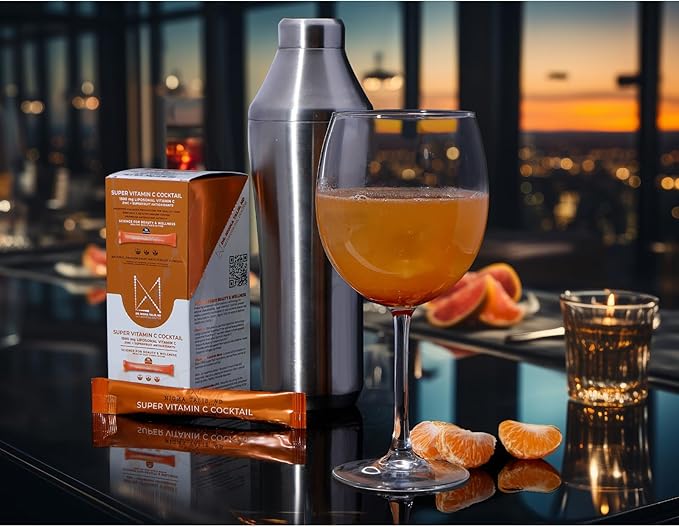 DR. NIGMA Super Vitamin C Cocktail Powder | Science-Based Beauty and Wellness | Powerful Combo of Vital Nutrients to Support Optimal Health and Vitality | 14 Servings | 2.46 oz