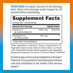 Vitamin World Vitamin B-12 5000 mcg. Sublingual 120 Microlozenges, Supports Energy Metabolism, Supports Heart Health