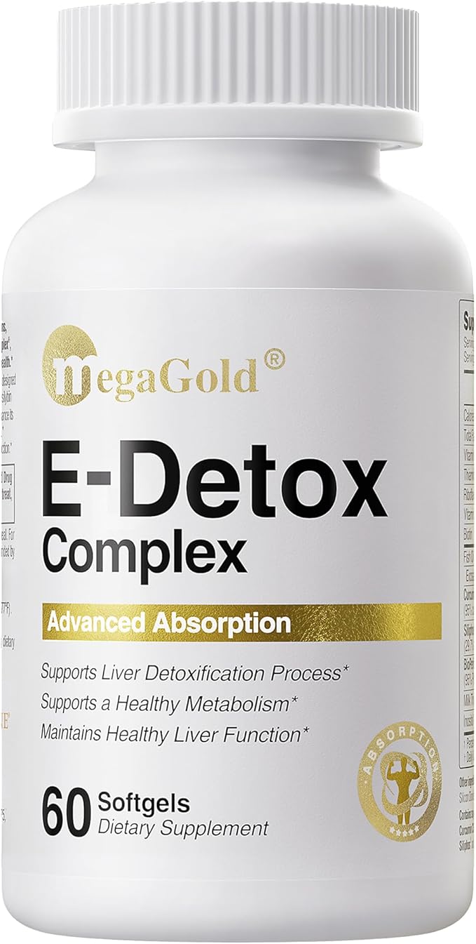 Milk Thistle Supplement with Silymarin, Fish Oil, Vitamin B6, Biotin, and EPA, for Men and Women Liver Health - 60 Count Softgels