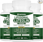 1000MG Liposomal Luteolin, Maximum Absorption, Potent Luteolin Supplement 180 Capsules
