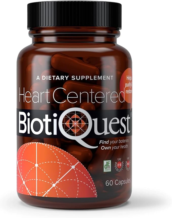 BiotiQuest Heart Centered Probiotics to Support The Cardio Vascular System and Heart Health, 20 Billion CFU, Non-GMO, and Gluten Free, 60 Capsules