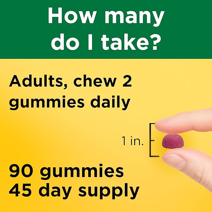 Nature Made High Absorption Magnesium Citrate 200 mg per serving, Magnesium Supplement for Muscle, Nerve, Bone and Heart Support, 90 Magnesium Gummies, 45 Day Supply