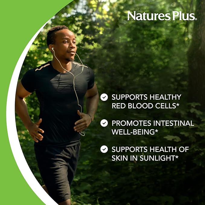 NaturesPlus PABA - 1000 mg, 60 Sustained Release Tablets - Skin Health Support Supplement - Promotes Energy & Digestive Wellness - Gluten Free - 60 Servings
