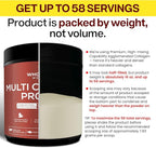 Wholesome Wellness Premium Multi Collagen Peptides Protein Powder for Women and Men, 5 Types of Hydrolyzed Collagen, Grass-Fed, Non-GMO & Unflavored, Pure Protein for Youthful Skin & Joint Recovery
