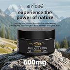 Himalayan Pure Shilajit Resin 600mg 100 Servings with Fulvic Acid & 85+ Trace Minerals Vegan Non-GMO Energy Supplement for Men & Women Ancient Ayurvedic Formula