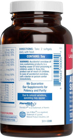 30-In-1 Adult Multivitamin with Iron - Antioxidant Rich Over 50 Multivitamin for Women and Men with Vitamins A C D E B Complex Zinc Magnesium Myo Inositol Lutein Lycopene & More - 2 Month Supply