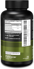Jacked Factory Ashwagandha Root Extract (KSM-66 Ashwagandha) w/ 5% Withanolides - Supplement for Natural Stress Relief, Cognitive Function, Vitality, and Mood Support - 60 Veggie Capsules