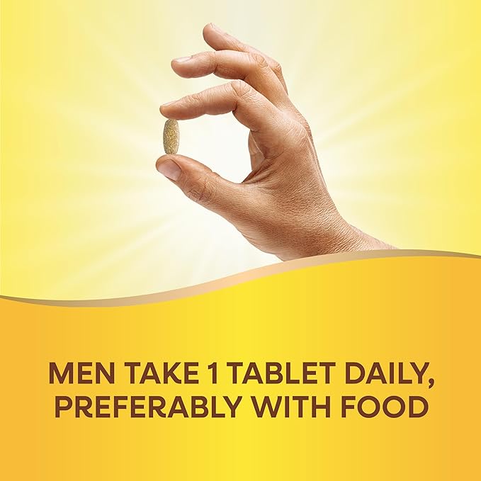 Nature's Way Alive! Men’s Once Daily Ultra Potency Multivitamin Tablets, Complete High Potency Men’s Daily Vitamin Promotes Heart & Muscle Function*, B-Vitamins, Zinc and Antioxidants, 60 Tablets