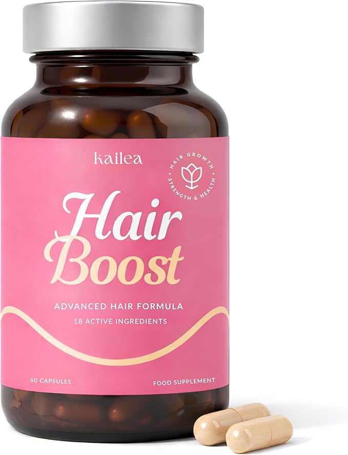 18-in-1 Hair Growth Supplement | Collagen, Hyaluronic Acid, Nettle, Silica, Biotin, Grape Seed Extract, Bamboo | Stronger, Thicker, Longer Hair – Supports Hair Volume, Shine, Scalp & Nail Health