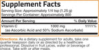 Bronson Buffered Vitamin C Powder Ascorbic Acid Buffered with Sodium Ascorbate Soluble Fine Crystals – Promotes Healthy Immune System and Cell Protection – Powerful Antioxidant - 1 Kilogram (2.2 Lbs)