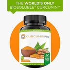 curcuminpro Complete Vegan | BioSoluble Brown Rice Protein & Organic Turmeric Curcumin Supplement | Plant-Based Formula for Daily Wellness | 60 Count