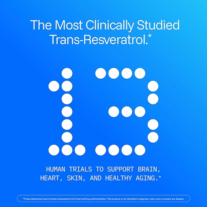 ProHealth Resveratrol 1000mg | Pure Trans-Resveratrol | Plus Quercetin, Red Wine & Green Tea Extract | Clinically Studied to Support Cellular Health, Memory, Healthy Aging | 60 Capsules