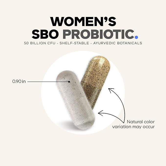 Codeage Women’s Probiotics Supplement - 50 Billion CFUs - SBO Probiotics & Prebiotics - Cranberries - Feminine Health - Fermented Botanical Blend, Whole Food Supplement - Vegan, Non-GMO - 2 Pack