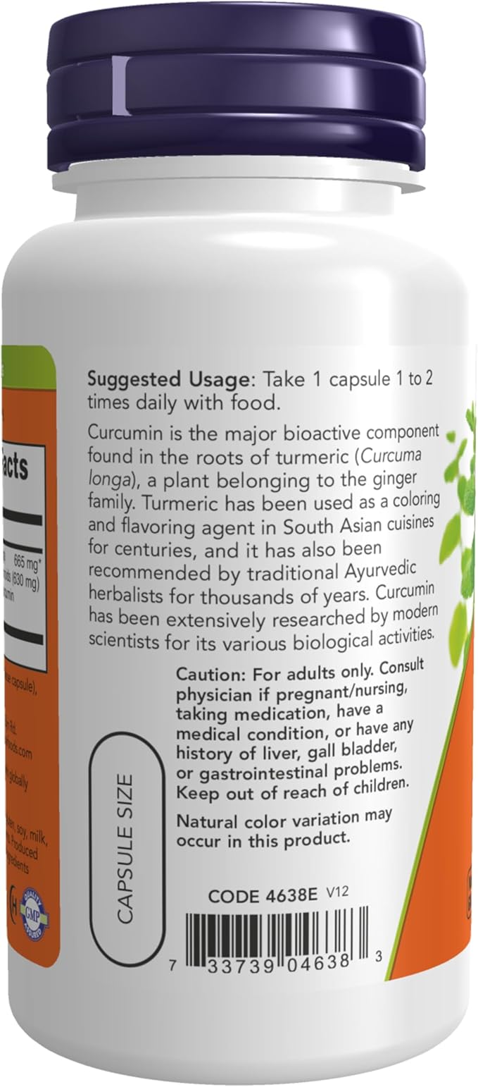 Now Foods Curcumin Ext 95% 700mg, 60 CT