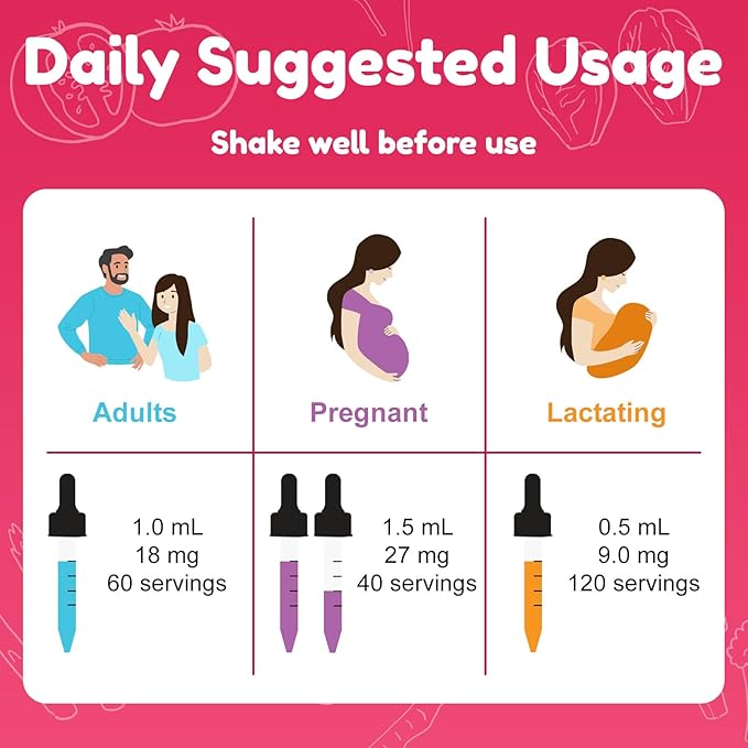Nuvamin – Liquid Iron Drops for Women, Men, Adults, Pregnant, & Lactating. 2Fl.Oz,18mg of Elemental Iron, 60 Daily Servings. All Natural - High Absorption - No Metallic Aftertaste, Orange Flavor