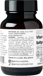 Santa Cruz Paleo Vitamin K2 + D3 Softgels, Daily Supplement with Organic Olive Oil, Includes Vitamin K1 & Two Forms of K2, Supports Heart & Bone Health, Gluten Free, Sugar Free, Paleo, Keto, 60 Count