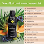Nzuri Elixir Hair Skin and Nails Vitamins for Women and Men with Biotin, Folate, and Vitamin D for Daily Growth Supplement to Reducing Dryness, Thinning, and Loss, 32 oz.