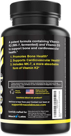 Advanced Bladder Control Supplements for Women & Men 60Ct + Vitamin D3 K2 3000 IU with Vitamin K as MK-7 from Natto Support Healthy Bones, Teeth, Heart & Immune Function 90Ct