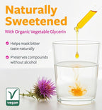 USDA Organic Milk Thistle Extract - High Potency 10:1 Silymarin Milk Thistle Liquid Liver Cleanse Detox & Repair Supplement - Vegan Non-GMO & Alcohol-Free Liver Support Supplement (30 Servings)