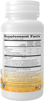 NOW Foods Supplements, BerryDophilus™ with 2 Billion, 10 Probiotic Strains, Xylitol Sweetened, Strain Verified, 60 Chewables, packaging may vary