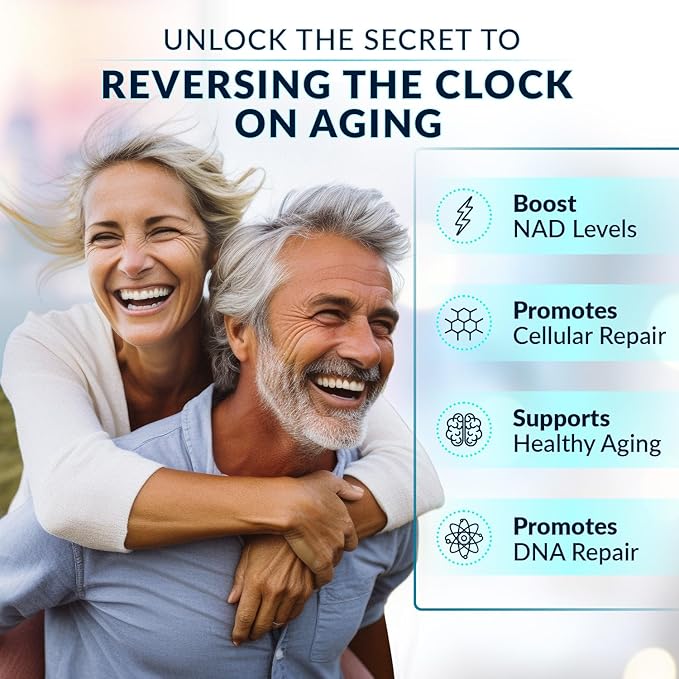 NMNH Supplement (NMN Alternative) NAD Booster for Anti-Aging, Cellular Energy & Nice Skin- Dihydronicotinamide mononucleotide, Resveratrol, Quercetin & BioPerine® for Max Absorption- 60 caps