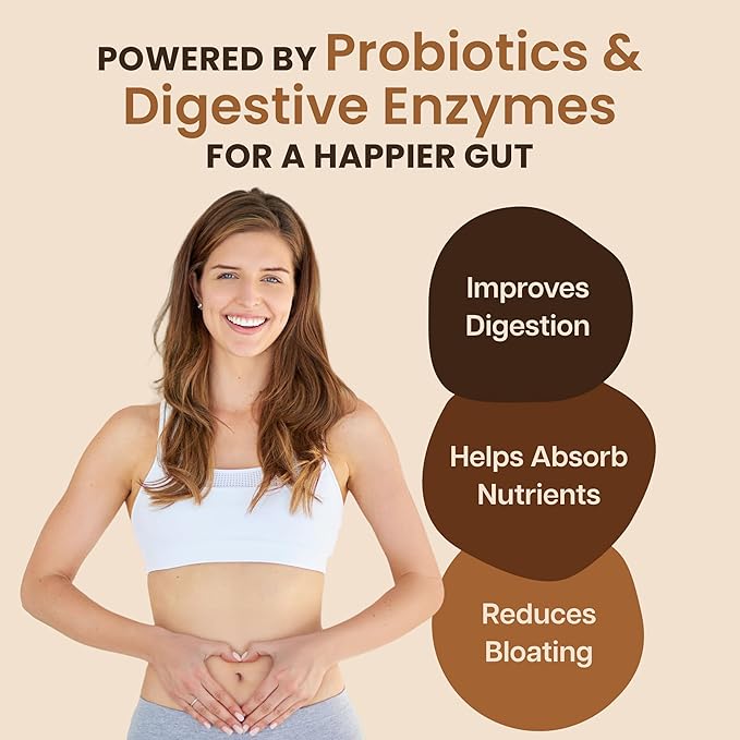 Organic Chocolate 4000mg Grass Fed Bovine Colostrum Powder + Probiotics Colostrum Supplement for Kids & Adults with Immunoglobulins (220.98 Grams)