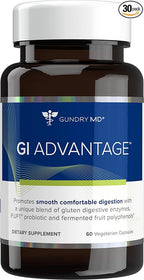 Gundry MD GI Advantage Gut Supplement with Probiotics, Digestive Enzymes, and Superfruit Extracts for Strong Metabolism, Energy, Digestion, and Muscle Support - (30 Servings)